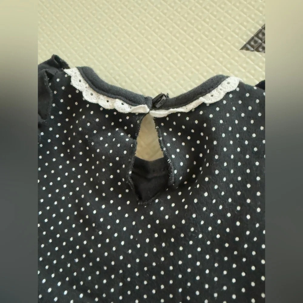 Baby starters|Baby girl polka dot sunflower tunic dress,size 6 months••••boho